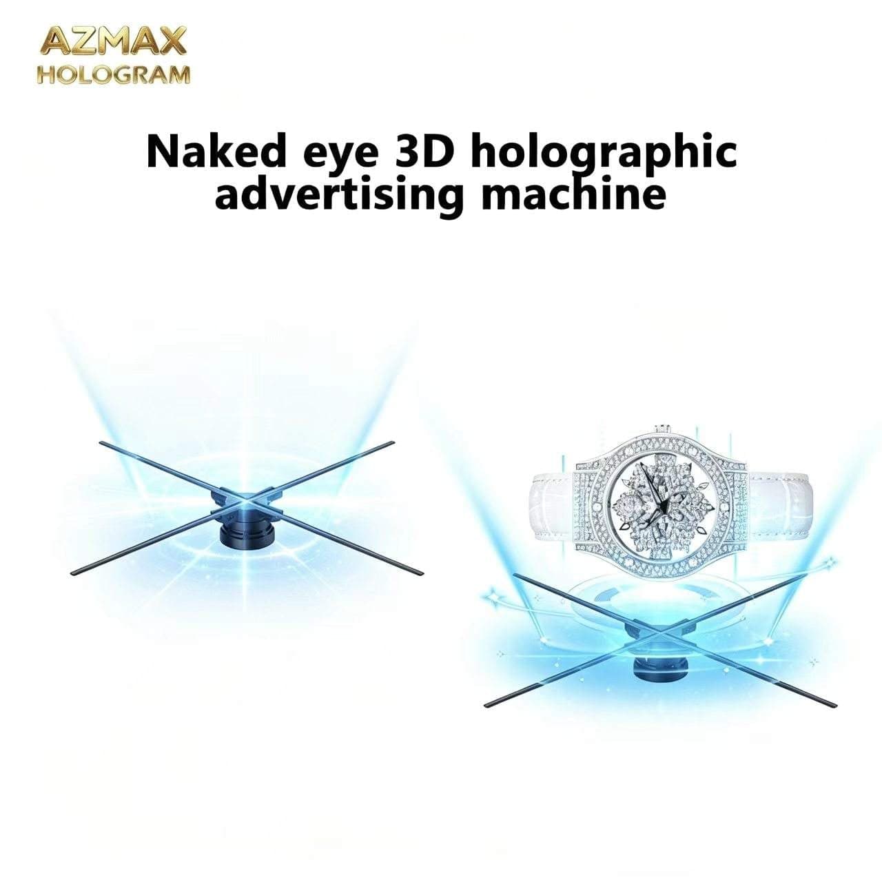 AZMAX 1024x1024 52x52cm Movable Indoor Mini LED Display Ultra High Definition 2mm Pixels 3000cd Brightness 3D Hologram Built-In