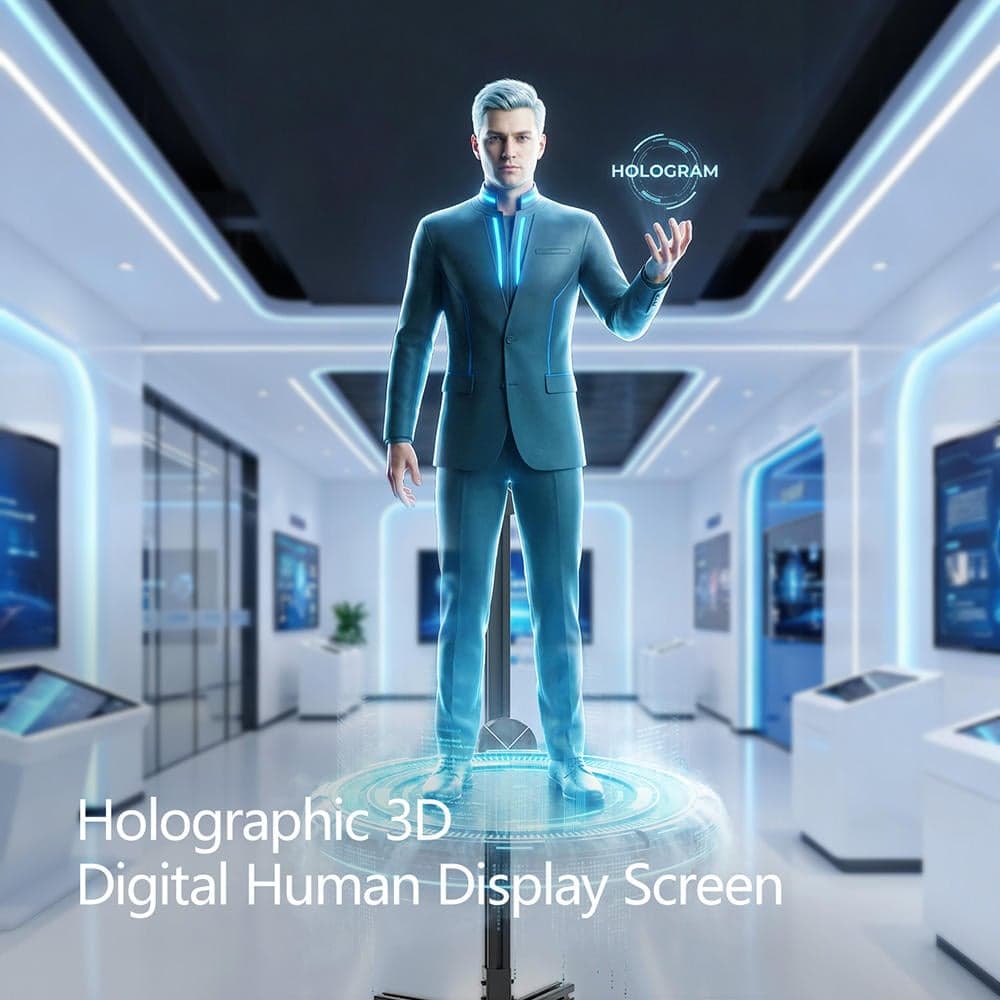 Commercial 3D Hologram Projector LED Fan Display Transparent OLED Advertising Equipment