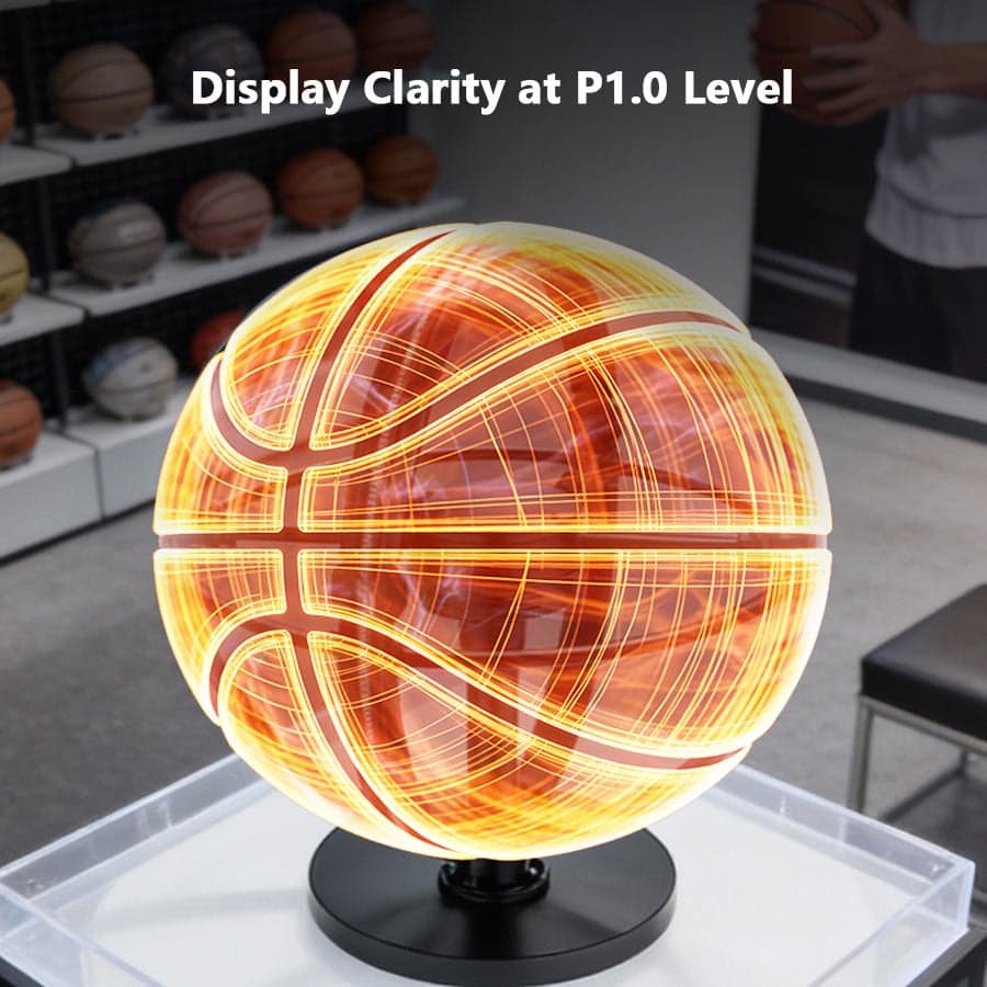 Enhance Customer Experience Holographic Fans 50cm Circular Floor Stand Indoor Use Education High Brightness OEM Options 4 Fan