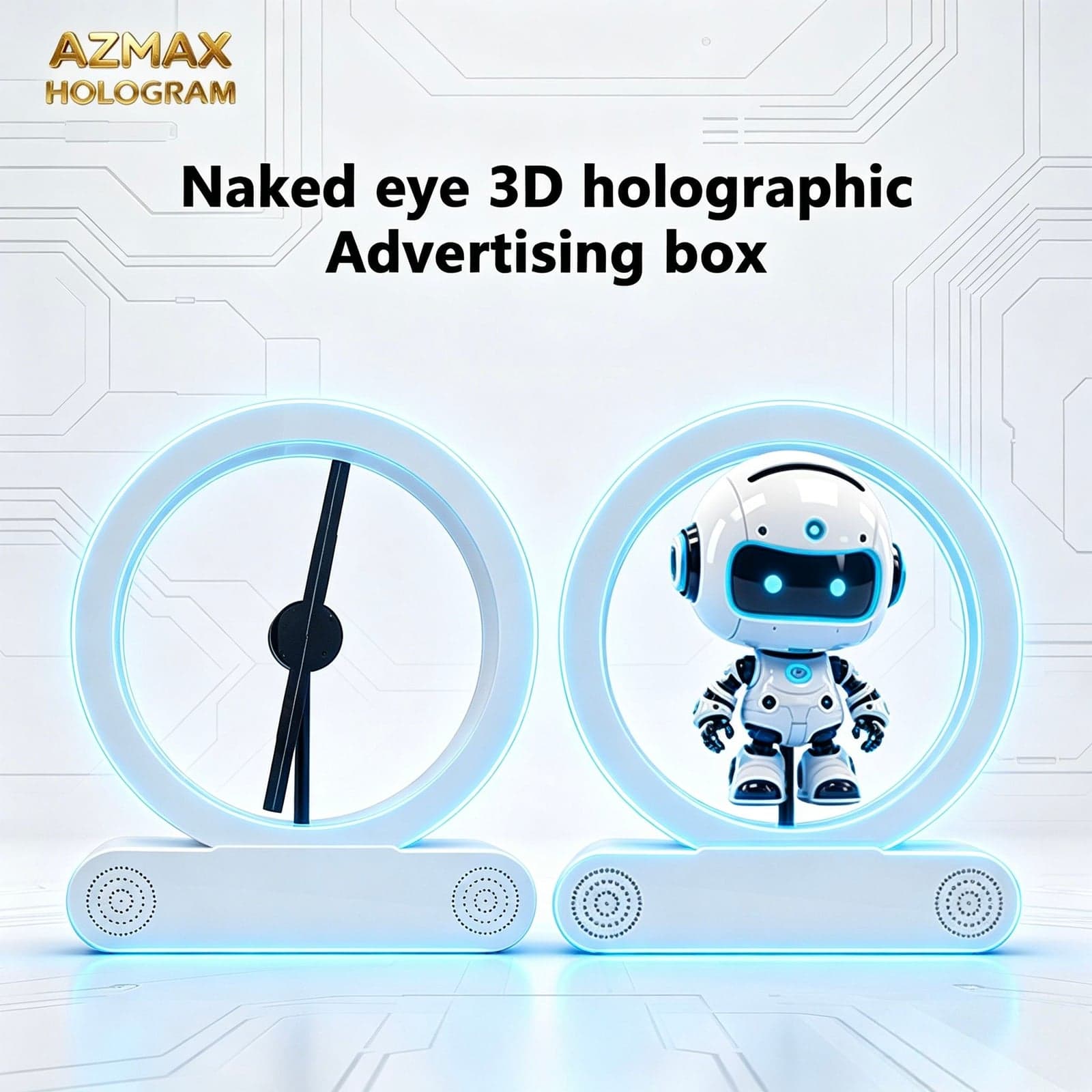 3D Hologram Fan Holographic Fans Projector Equipment Digital Signage and Display Supermarket Bar Advertising Box