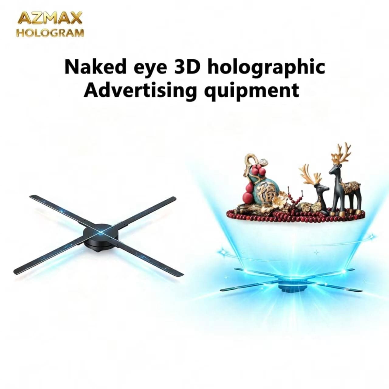 AZMAX 65cm 1280LED Tabletop Jewelry Display Stands Retail Display and Football Stadium Perimeter LED Screen for Restaurants